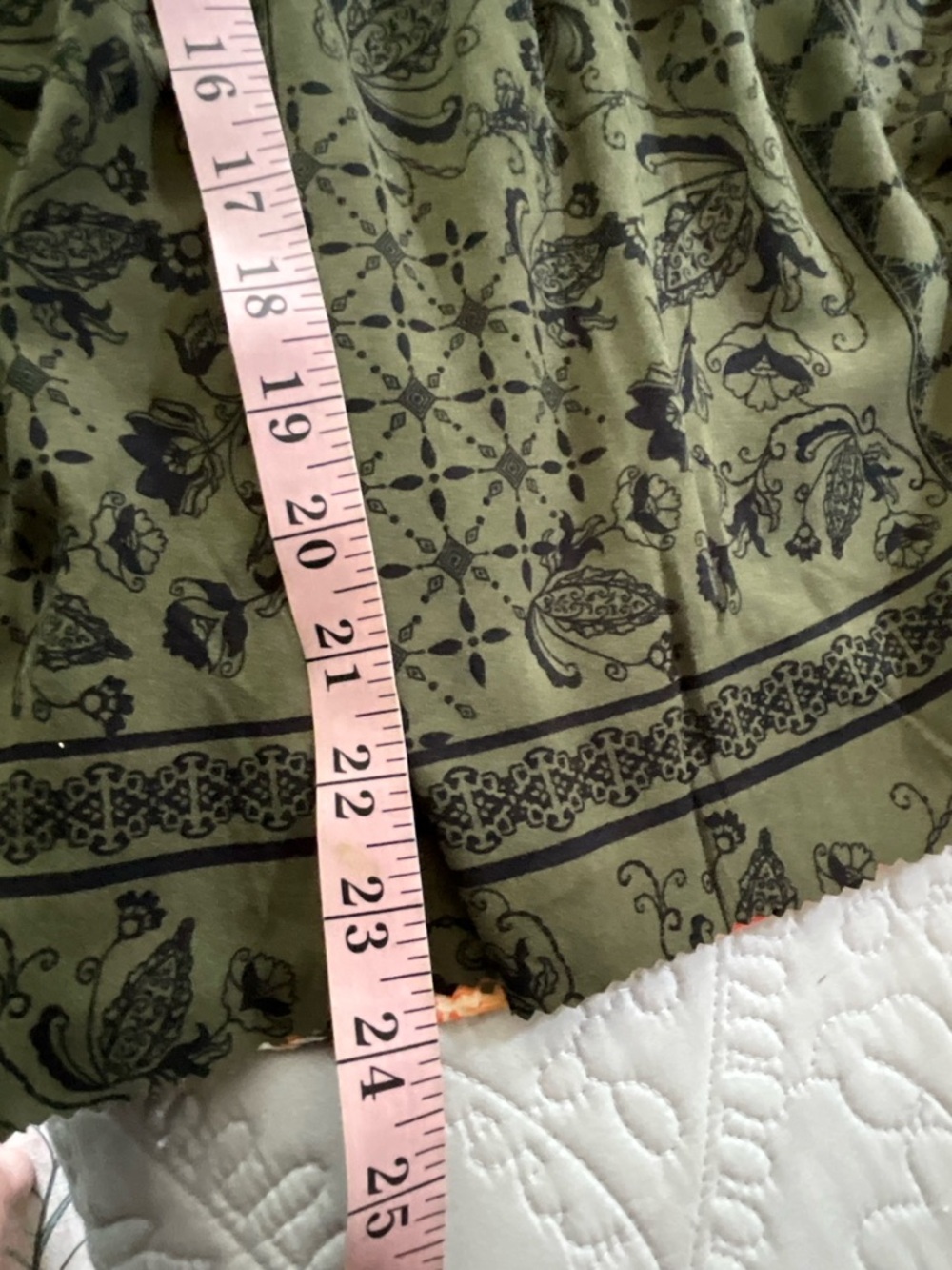Upcycled Boho Denim Patchwork Skirt Reworked Size Medium - Picture 7 of 9